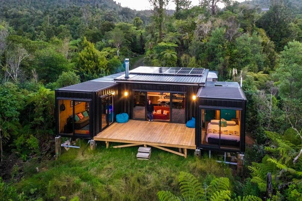 Living Big in a Tiny House - Off-Grid Living in a 5x 20ft Shipping