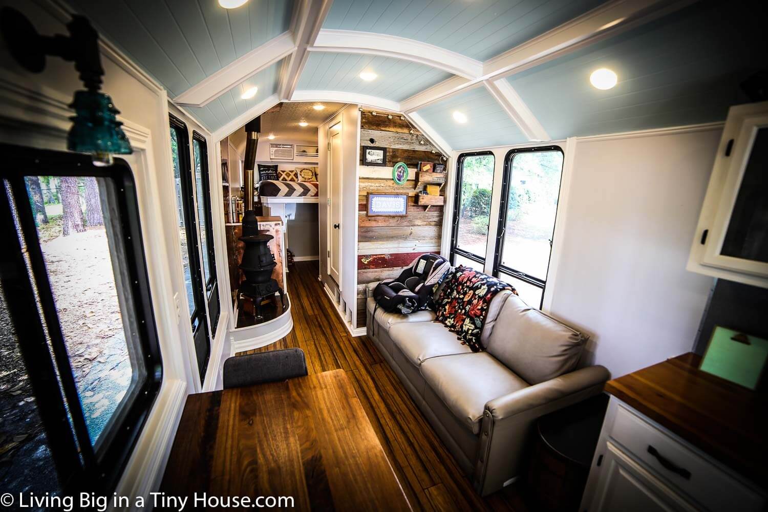 Living Big in a Tiny House - School Bus Converted To Incredible Off