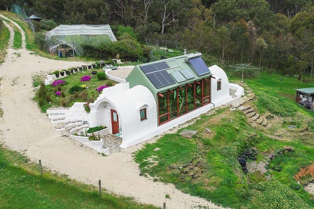 Living Big in a Tiny House - Incredible Small Off-Grid Earthship Home