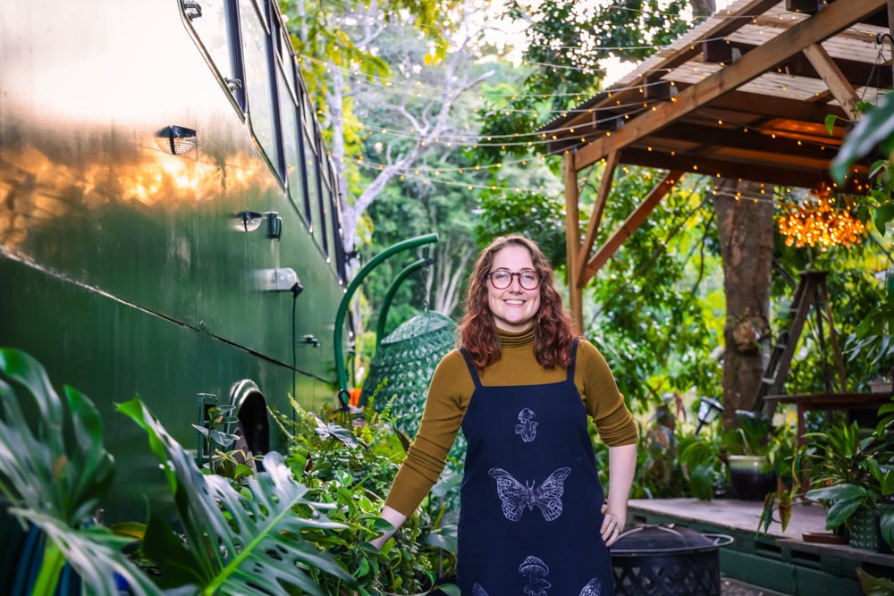 Young Artist Transforms An Old Bus Into A Magical Tiny Home