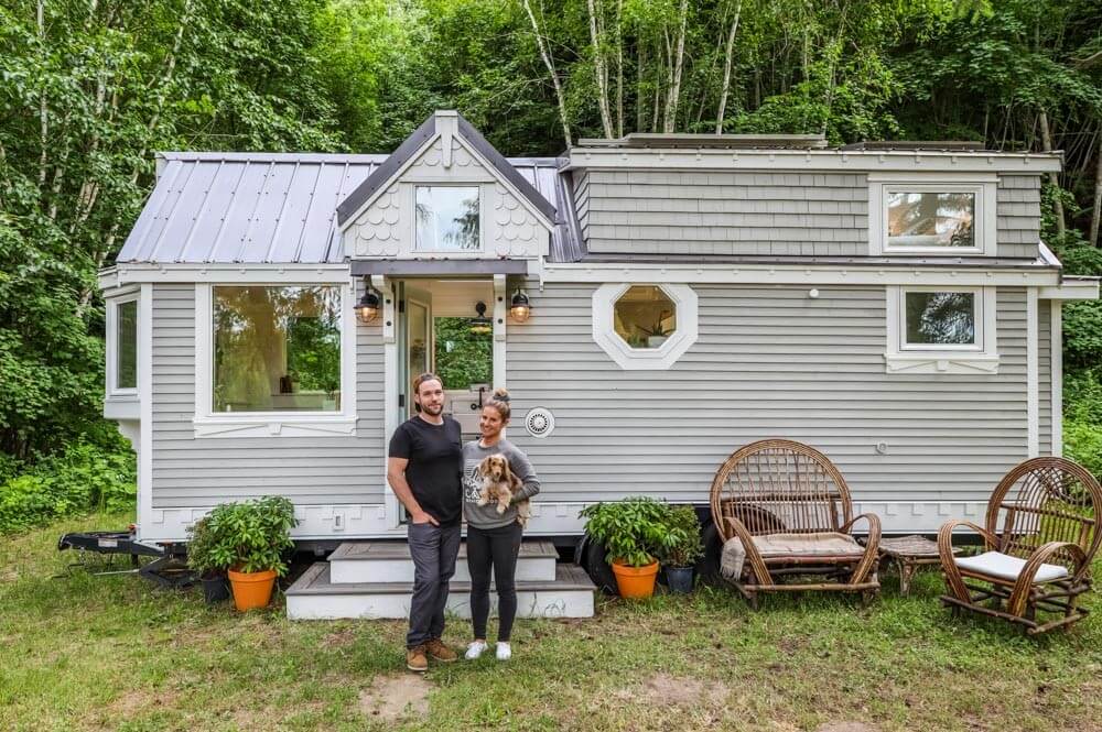 Couple Downsize Into Dream Off-The-Grid Tiny House