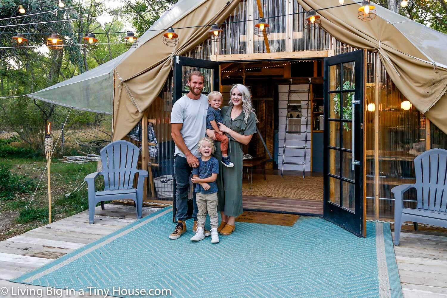 Back To Nature Living In A Beautiful Tiny House Tent