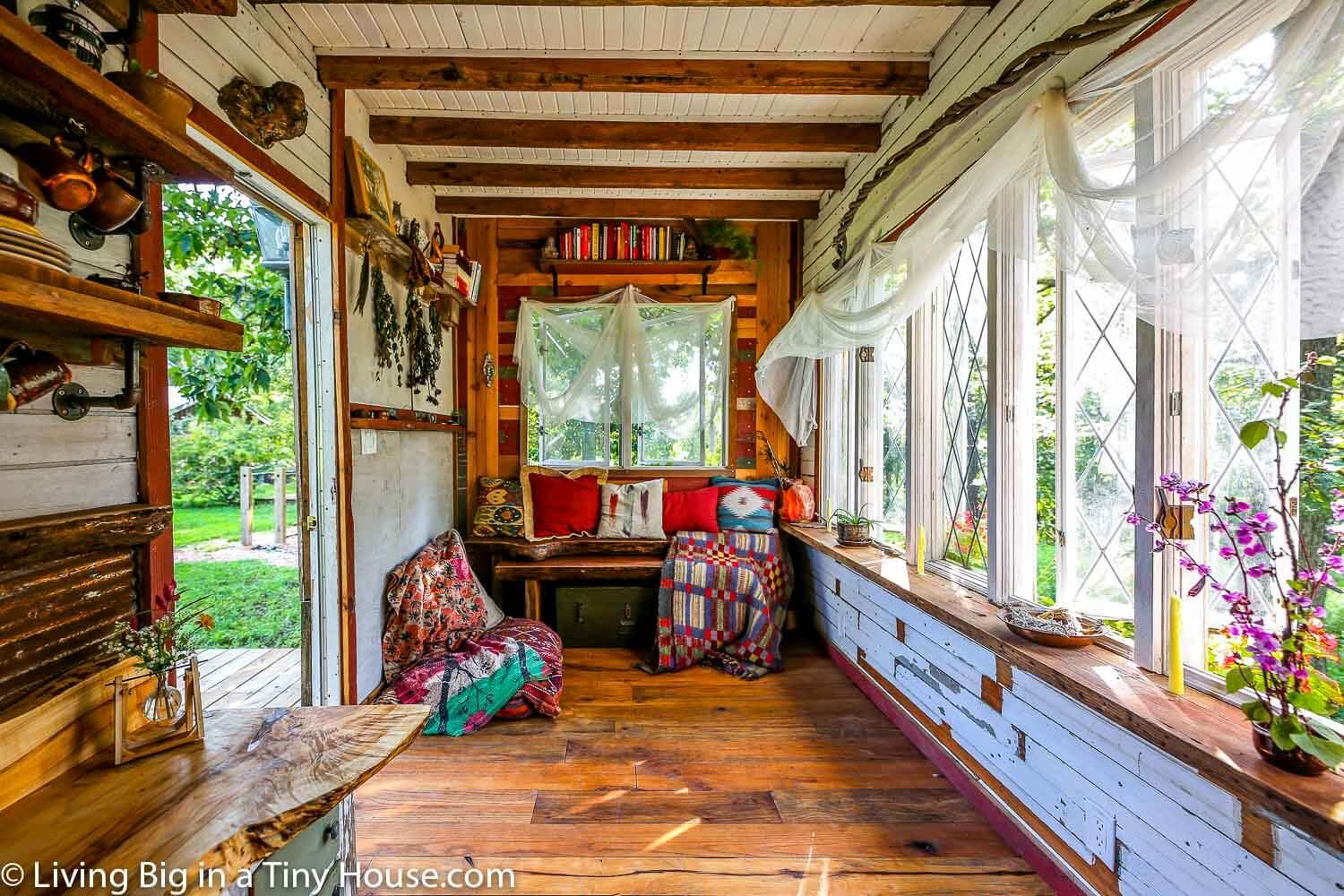 Yoga Teacher’s Amazing Furniture-Free Tiny House Designed For Body Movement