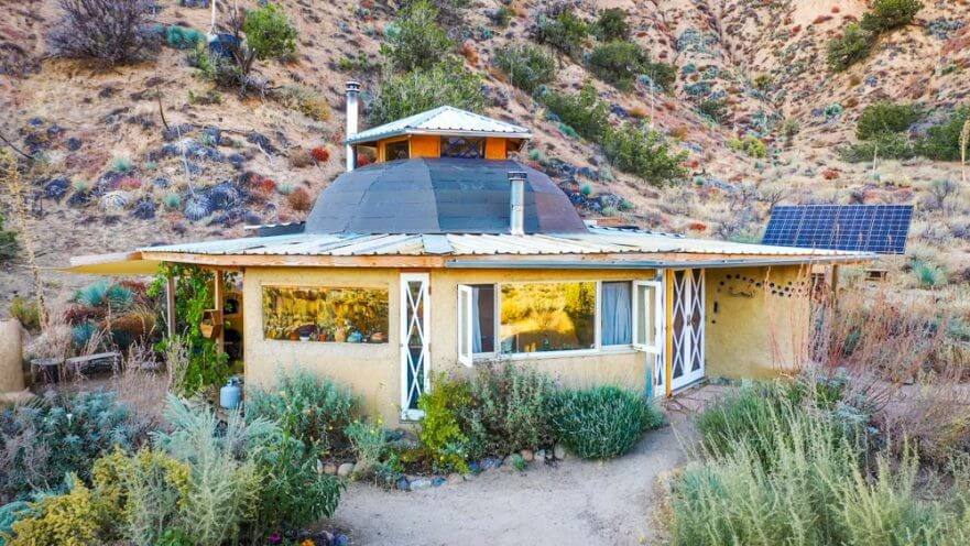 Off-The-Grid Desert Living in a Tiny Earthen Home & Permaculture Community