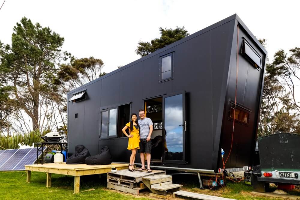 Epic Modern All Black Tiny House